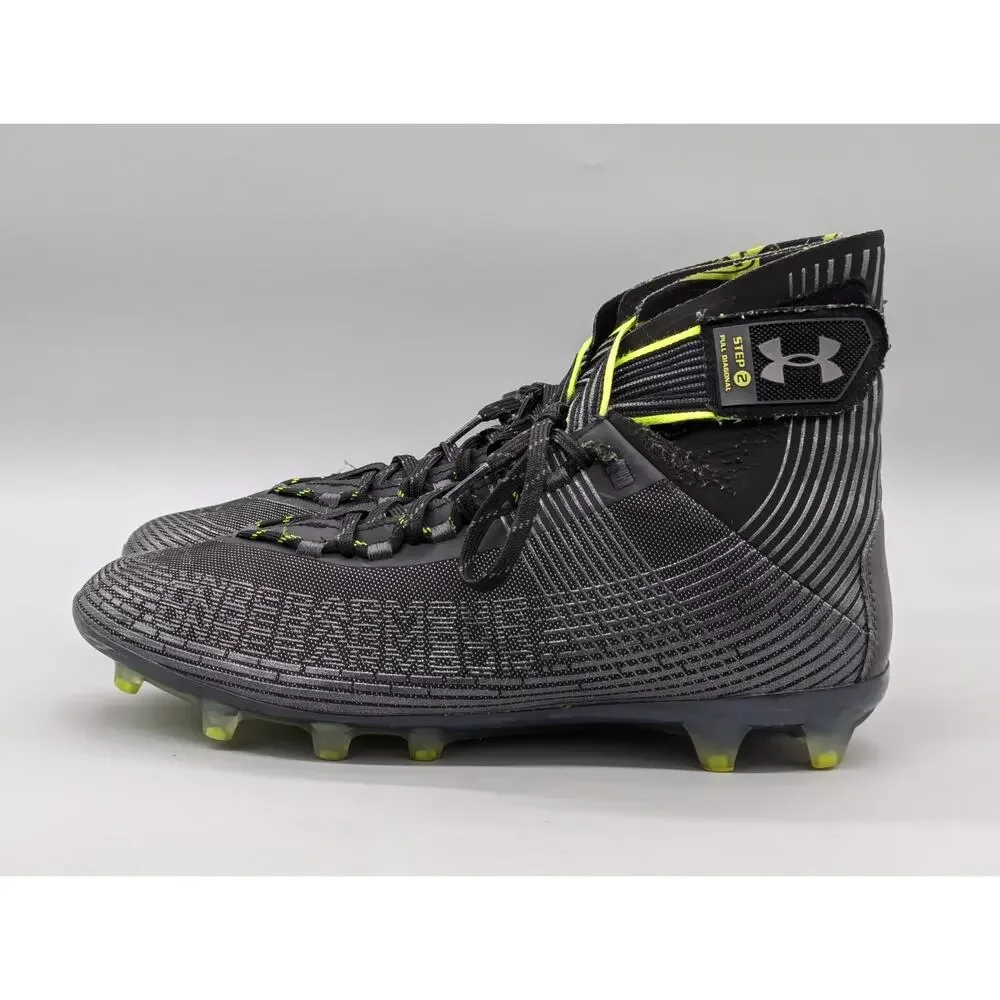 Under Armour UA Highlight MC 3023716-004 Football Cleats Black Green Size 12